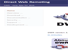 Tablet Screenshot of directwebremoting.org
